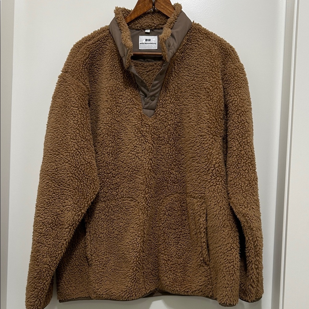 White Mountaineering Tan Sherpa Jacket